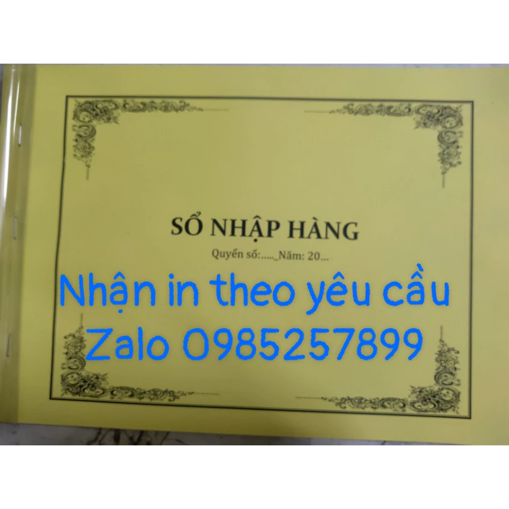 Sổ nhập Hàng A4