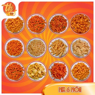 500G Bim Bim Tá Lả Đủ Vị, Bim Bim Mix 6 Loại Snack Giòn Rụm Thơm Ngon