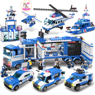 Đồ Chơi Lắp Ráp Kiểu LEGO Cảnh Sát Đặc Nhiệm ROBOT / Máy Bay Trực Thăng / Xe Chỉ Huy / Cảnh Sát SWAT PX250