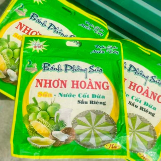 [hàng bán chạy] COMBO 3 GÓI BÁNH PHỒNG SỮA SẦU RIÊNG NHƠN HOÀNG - gói 220gr