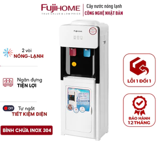 Cây nước nóng lạnh nhập khẩu công nghệ Nhật Bản Fujhome WD2002E máy nước uống nóng lạnh bình lọc up trên mini dispenser