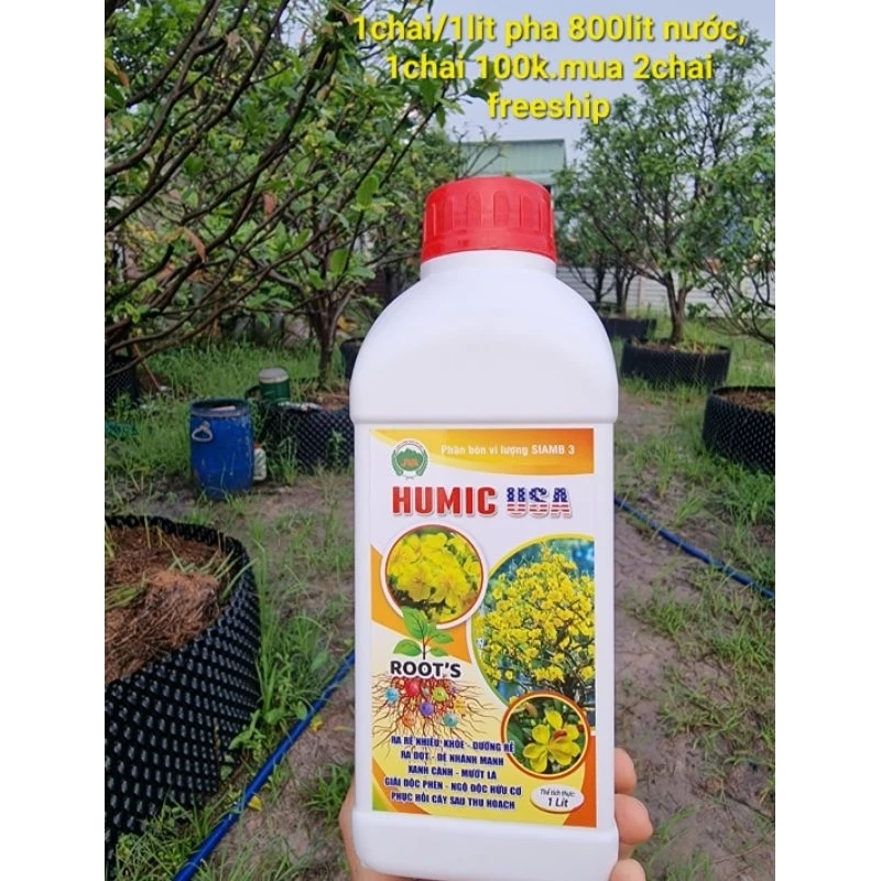 Humic Mỹ 1lit pha 800lit nước