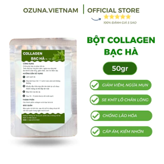 Mặt nạ dẻo collagen bạc hà Ozuna Việt Nam  cao cấp chăm sóc da chuyên dùng trong Spa uy tín