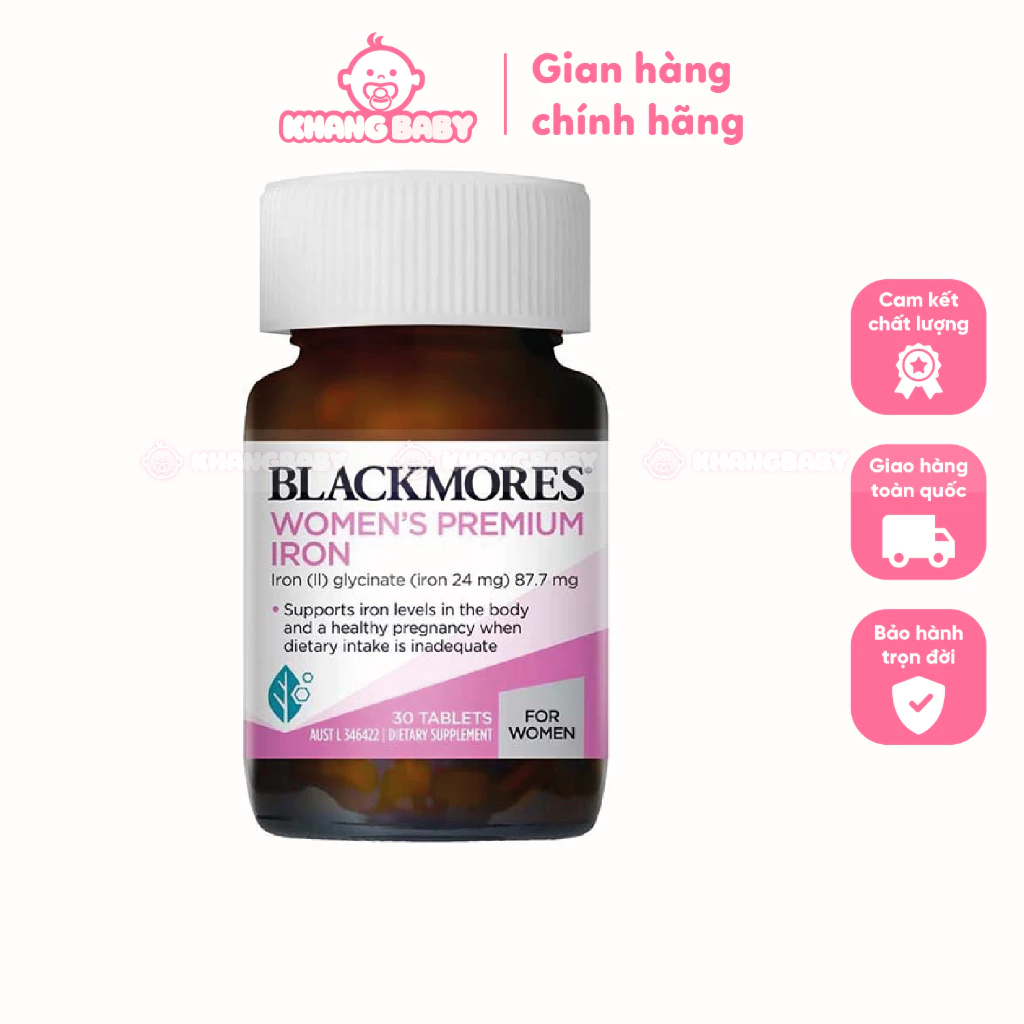 Viên uống bổ sung sắt Blackmores cho bà bầu Úc 30 viên - Shop Khang Baby