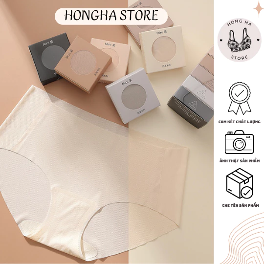 Quần Lót Nữ Su Thạch, Su Lụa không Đường May Kháng Khuẩn Tàng Hình [HONGHASTORE]