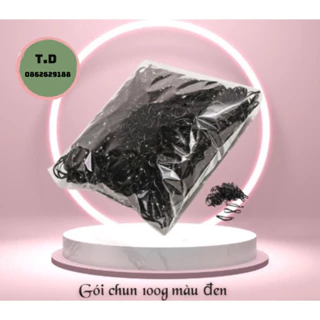 Gói chun buộc tóc màu đen - TD8856