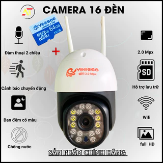 Camera Yoosee Wifi  sát Ngoài Trời Không Dây Ip66 Thông Minh chống nước an toàn AI - FHD 3.0mpx Siêu Nét Mã đen mới