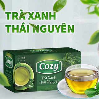 MẪU MỚI Trà Xanh TN COZY túi lọc 25 túi x2g