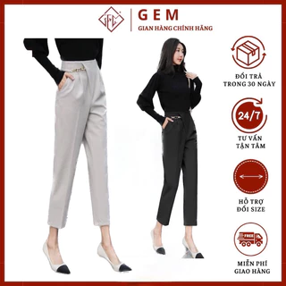 Quần tây nữ G4112 hàng thiết kế đẹp chất vải dày dặn bền không bị phai hay xù - GEM Fashion