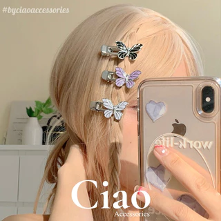 [HOẢ TỐC 1H] Kẹp tóc/ Phụ kiện tóc thiết kế hình bổng hồ điệp mã 62 Ciao accessories