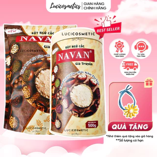 Ngũ cốc navan 7 vị đậu 800gr chính hãng giá sỉ date mới giúp tăng cân giảm cân lợi sữa sau sinh