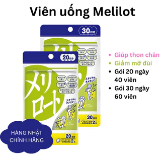 Viên uống Melilot Nhật Bản giúp giảm mỡ đùi, thon gọn chân, giảm sần da vỏ cam