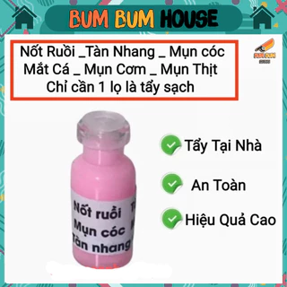 [LOẠI ĐẶC - ĐẬM MÀU] Tẩy xoá nốt ruồi, mụn cóc, mụn thịt handmade, tẩy tàn nhang an toàn tại nhà 10g/lọ