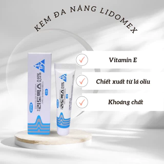 Kem bôi ngoài da giảm hăm, giảm ngứa, giảm mụn nhọt LIDOMEX Hàn Quốc cho bé Tuýp 15g