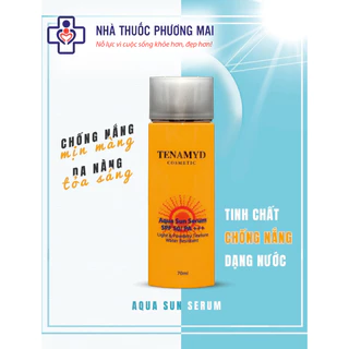 [Hàng chính hãng] Tenamyd Aqua Sun Serum SPF 50 70ml - Huyết thanh chống nắng chất siêu nhẹ cho da dầu mụn