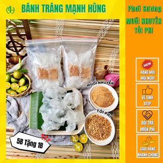 Bánh tráng phơi sương MUỐI TỎI thơm cay - Bánh Tráng Mạnh Hùng