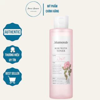 Toner Mamonde - Nước Hoa Hồng Cung Cấp Độ Âm Mamonde Rose Water Toner 250ml - Se Khít Lỗ Chân lông (197)