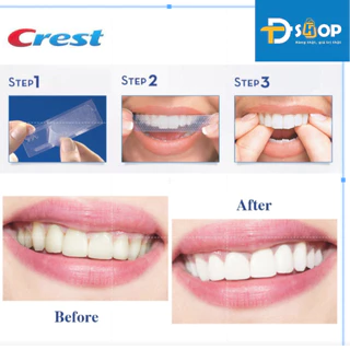 Miếng dán trắng răng Crest 3D Whitestrips Professional Effects & Supreme Bright Boost