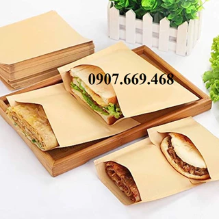 Túi giấy đựng bánh tráng nướng size 17x18cm (combo 500 cái)