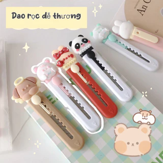 Dao Rọc Giấy Mini Hình Ngộ Nghĩnh, Dao Rọc Giấy Mini Gắn Charm khui hàng dễ thương - DK02