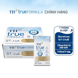 Thùng 24 hộp sản phẩm dinh dưỡng công thức sữa tươi TH True Formula 110ml (110ml x 24)