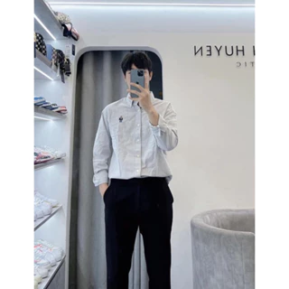 [WHO.A.U] Sơmi kẻ form Loose Fit [Gom Sale - Chính Hãng]