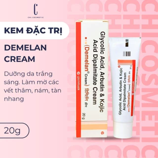 Kem Dưỡng Trắng Da & Cải Thiện Thâm Demelan Cream - Glycolic Acid, Arbutin & Kojic Acid Dipalmitate Cream 20g