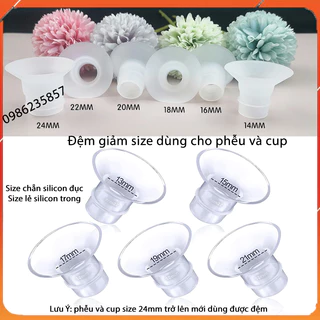 Đệm hạ size phễu và cup ( mhs ko dây) nhiều size 13-14-15-16-17-18-19-20-21-22-24-25-26mm Giá 1 cái