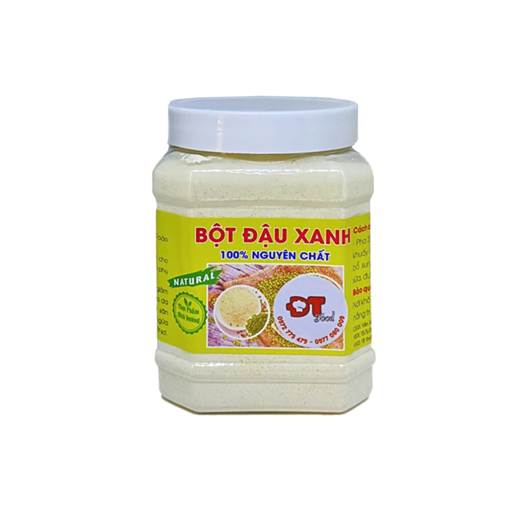 Bột Đậu Xanh Nguyên Chất DTFood 500g | Dùng làm đẹp, Bổ sung chất dinh dưỡng tốt cho sức khoẻ