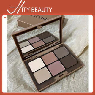 Bảng phấn mắt HERORANGE 6 ô màu lì và nhũ kim tuyến trang điểm lâu trôi - Hity Beauty