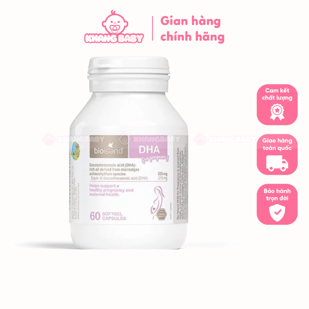 DHA bầu BioIsland 60 viên - Shop Khang Baby