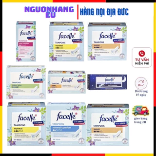 Băng vệ sinh Tampon Facelle Đức đầy đủ size