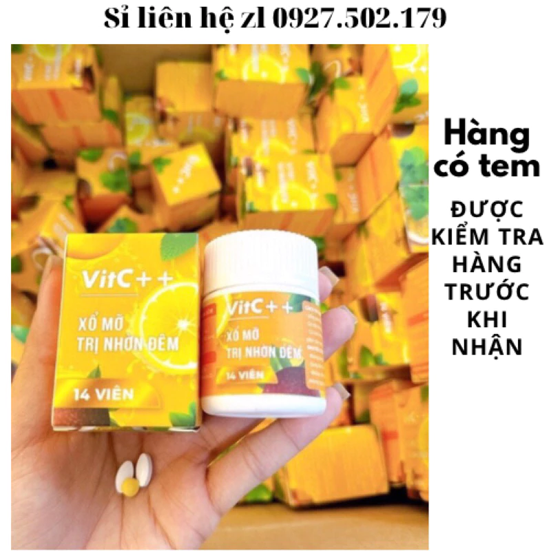 [Rẻ nhất HCM] Xổ mỡ vitc ban đêm viên trắng vàng, giảm mỡ bụng hiệu quả