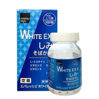 Viên Trắng Da White EX II 270 Viên giúp da trắng sáng, chống lão hóa, hạn chế tia UV