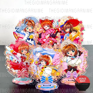 (8CM) MÔ HÌNH Standee Cardcaptor Sakura ver RỰC RỠ -THỦ LĨNH THẺ BÀI acrylic anime mica chibi