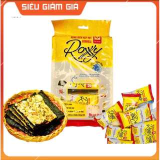 Combo 2 túi Bánh Rong biển kẹp hạt dinh dưỡng Roxy cao cấp, Đồ Ăn Vặt Ngày Healthy Tốt Cho Sức Khỏe