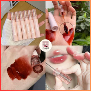 Son Kem Tint Bóng Cappuvini Gấu Hồng Mềm Mịn Mướt Môi Bubble Bear Lip Glaze