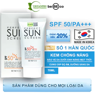 Kem chống nắng dưỡng trắng da phổ rộng chống nắng hoàn hảo bảo vệ làn da khỏi các cực tím SUN SCREEN SPF 50/PA++++