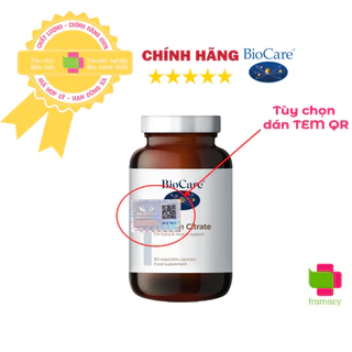 Viên uống canxi Biocare Calcium Citrate, Anh (90 viên) chống loãng xương, phát triển xương và răng cho mẹ bầu, trẻ nhỏ