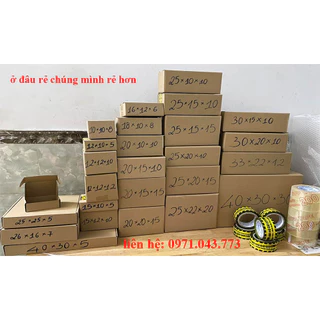 Hộp carton đóng hàng size vừa, hộp giấy thùng carton gói hàng tại Gumato