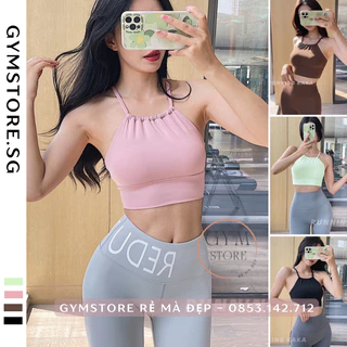 Áo Bra Tập Gym Yoga Cổ Yếm CÓ MÚT ❤️𝐇𝐀̀𝐍𝐆 𝐗𝐈̣𝐍❤️ Thể Thao Nữ Thun Poly Co Giãn Thoáng Mát 𝙎𝙤𝙡𝙤 𝙎𝙥𝙤𝙧𝙩𝙨𝙬𝙚𝙖𝙧 029