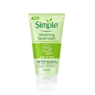 Gel Rửa Mặt Dành Cho Da Nhạy Cảm Simple Kind To Skin Refreshing Facial Wash Gel 150ml