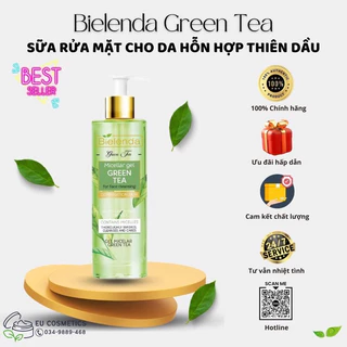 Sữa rửa mặt kiềm dầu ngừa mụn sáng da Bielenda Green tea