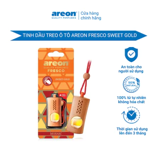 Tinh dầu treo ô tô hương gỗ mix vani - Areon Sweet Gold