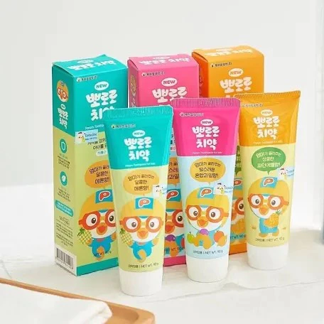 Kem Đánh Răng Cho Trẻ Em New Pororo Toothpaste For Kids 90g