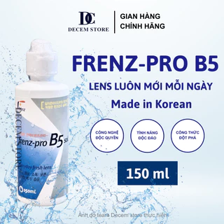 Nước ngâm lens Frenz b5 nhỏ 150ml rửa, thay, làm sạch, mềm, mới kính áp tròng Decem store