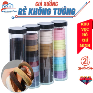 [Giá Xưởng HCM] Set 20 sợi chun buộc tóc co dãn mềm mại, chất liệu vải dày, đàn hồi êm ái giúp buộc tóc gọn gàng