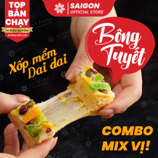 [COMBO MIX VỊ] Bánh Bông Tuyết: Tiệc Trà Trái Cây xốp mềm dai dai độc lạ  - HCM