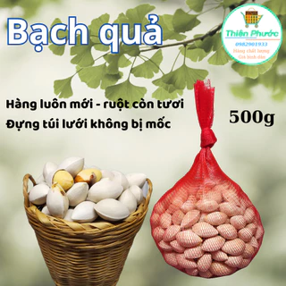 bạch quả loại hạt to, nấu chè - chưng yến - 500g