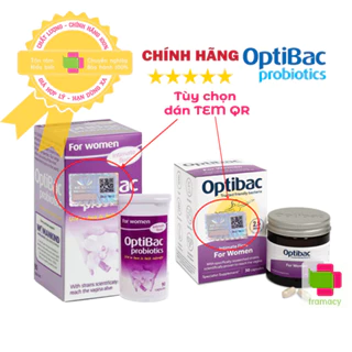 Men vi sinh Optibac tím Optibac Probiotics For Women, UK Anh Quốc (30v/ 90 viên) hỗ trợ phụ khoa cho phụ nữ và mẹ bầu
